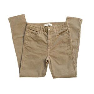 Trave Lawson Slim Full Length Corduroy Pants Jeans Womens 28 Tan Brown Cotton